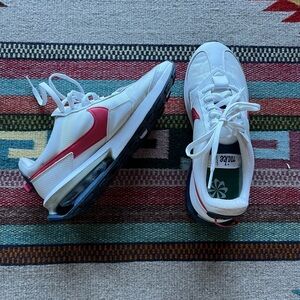 Nike White and Red Air Max Sneakers